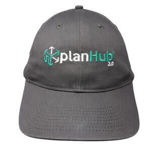 Plan Hub 2.0 Strapback Baseball Cap Gray One Size Adjustable Fersten Worldwide